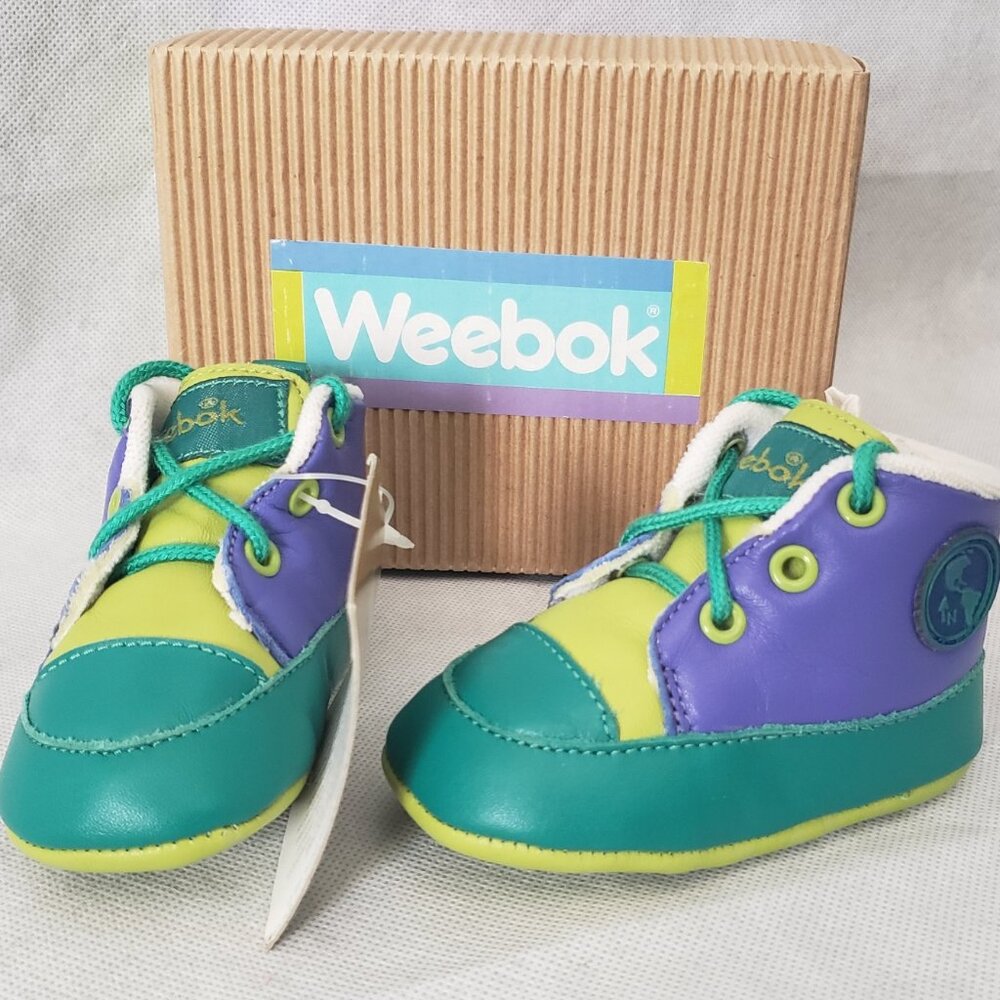 Retro Baby Bootie Weebok 90s Unisex Newborn Sneakers Reebok High-Top Easter Shoe